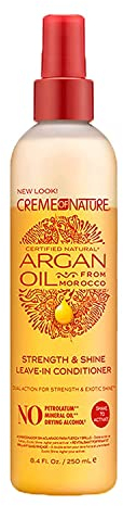 Cream of Nature Argan Oil From Morocco Strength and Shine Leave-In Conditioner, 250 ml