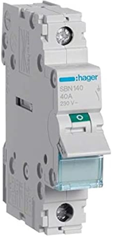 Interruptor modular, 1 polo, 40A