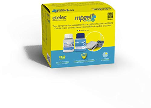 0,300-Liter-MPGEL-Kit, zweikomponentiges Silikon-Isoliergel, Fülldichtungen Boxen Ablagerungskästen UP1 kV, Pack 2 Flaschen 150 ml