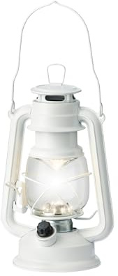 LED stormlykta vit med dimmer camping utomhus varmvit batteridrift två storlekar 21–27 cm (21–27 cm)