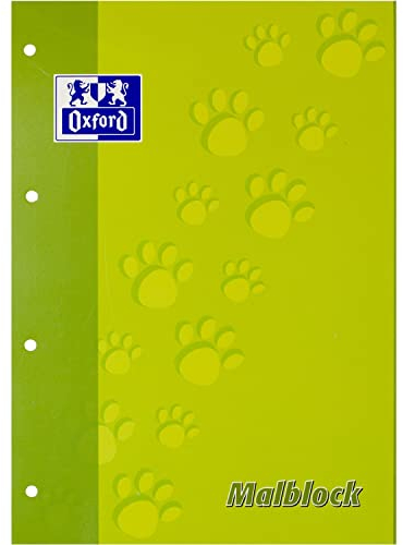 Oxford Junior Malblock Tatzen, DIN A4, 100 Blatt, gelocht