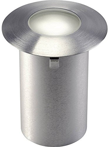 SLV Bodeneinbauleuchte TRAIL-LITE 60 / LED Spot für Terrasse, Outdoor-Strahler, Einbau-Lampe Garten, Bodenlampe für Außen / IP65 3000K 0.3W 10lm edelstahl, 227462, Edelstahl Gebürstet