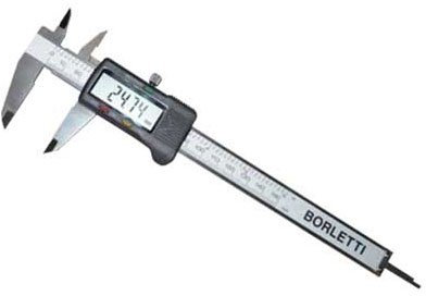 Borletti Calibro Digitale 200mm ± 0,03 mm Acciaio Inossidabile 8821