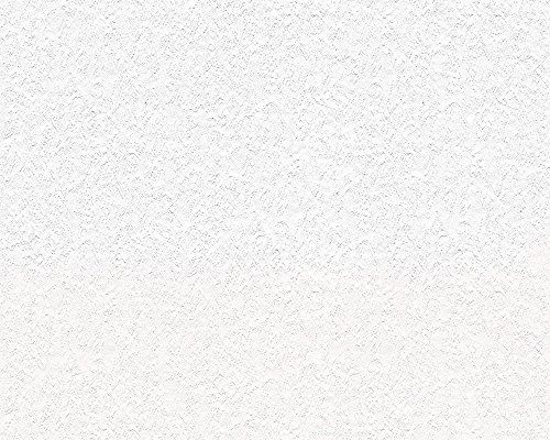 A.S. Creation | Shades of White | 942319 | Papiertapete | Strukturtapete | 10.05 x 0.53 m | Weiß | Büro | Diele | Flur | Küche | Schlafen | Wohnen