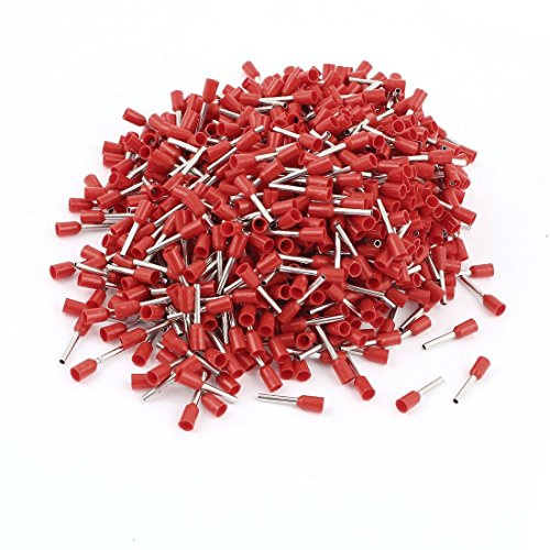 sourcing map 1000pcs 18 AWG 1mm2 Embout de Câble Embout de Câblage Cosse à Sertir électrique Fil Sertissage Borne Connecteur Terminal isolées à virole