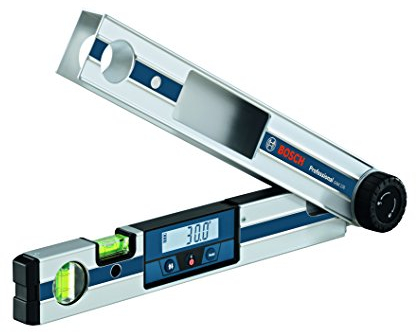 Bosch Professional Digitales Winkelmessgerät GAM 220 (schenkellänge: 0 - 220º, Länge: 40 cm), 40 cm Schenkellänge, 601076500