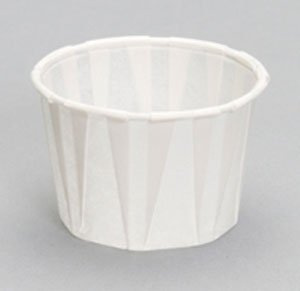 2oz (60ml) Paper Pots/ Ramkin Soufflé Cup Dry Waxed *Cased 5000 Jenpak Bulk Pack*