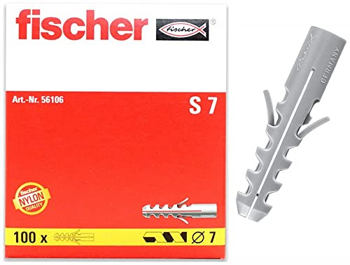 fischer - Cheville nylon à expansion S 7 / Boite de 100