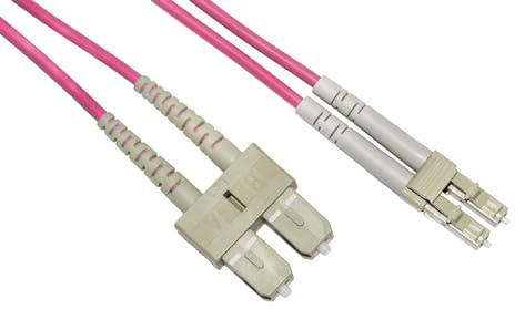LINK Cavo Fibra Ottica Multimode LSZH Duplex OM4 50/125, LC-SC, 3 mt.