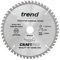 Trend Lama per sega circolare CraftPro TCT per piano di lavoro in alluminio e plastica, diametro 160 mm x 52 denti x foro 20 mm, punta in carburo di tungsteno, CSB/AP16052