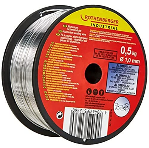 ROTHENBERGER Industrial Aluminium MIG/MAG Schweißdraht 1,0 mm (0,5 kg Spule) – Spritzarm, porenfrei, für präzise Schweißnähte mit Argon Schutzgas