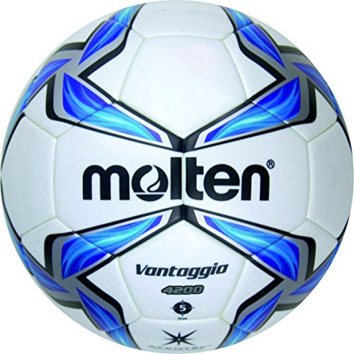 Molten Fußball F5V4200, Weiß/Blau/Silber, 5, F5V4200