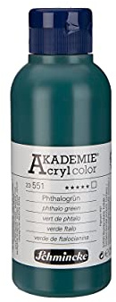 Schmincke AKADEMIE Acryl color Phthalogrün 250 ml, 23 551 027