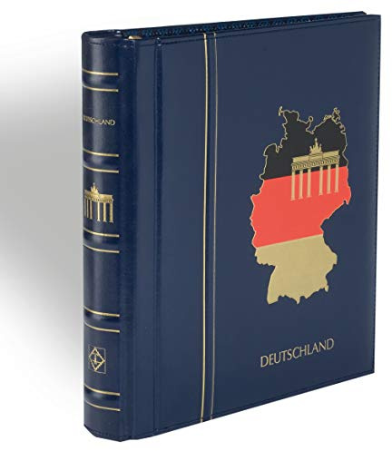 Leuchtturm 327307 SF-Vordruckalbum - für Briefmarken Perfect DP, im Classic Design - Deutschland 1980-1994 - blau