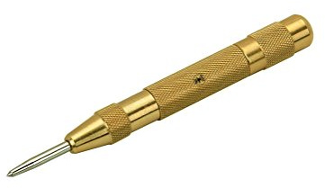 5 Automatic Center Punch Brass for Marking Jewelry Making Leather Hole Punching Tool