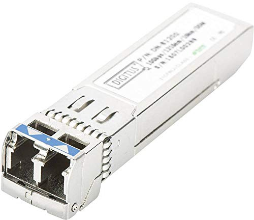 DIGITUS Universal SFP+ Modul - 10 Gbit/s - Mini GBIC - für Multimode-Glasfaserkabel - LC Duplex - 850 nm Wellenlänge - 300 m Reichweite - Plug & Play