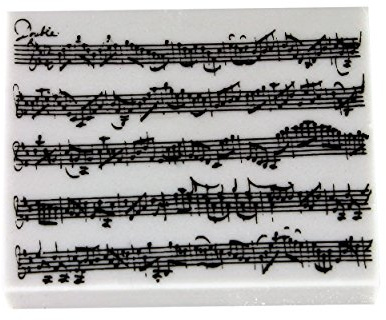 Radiergummi Notenlinien (10-Stück-Packung) - Schönes Geschenk für Musiker