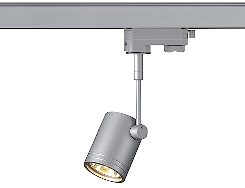 SLV Grigio trifase BIMA 1, Spot LED, faretto a plafone, Sistema a binari, Illuminazione di Interni / GU10 50W (152242)