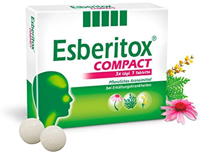 Esberitox COMPACT 60 Tabletten bei Erkältungskrankheiten - 5-fach konzentrierte Heilkraft - kompakte Pflanzenpower - ab 12 Jahren
