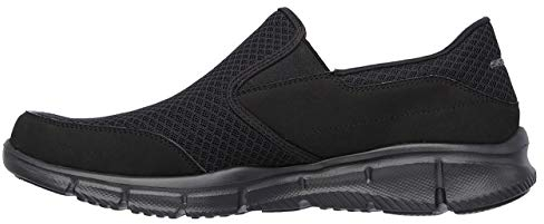 Skechers Equalizer Persistent, Sneakers Hombre, Nero Black Dark, 42 EU