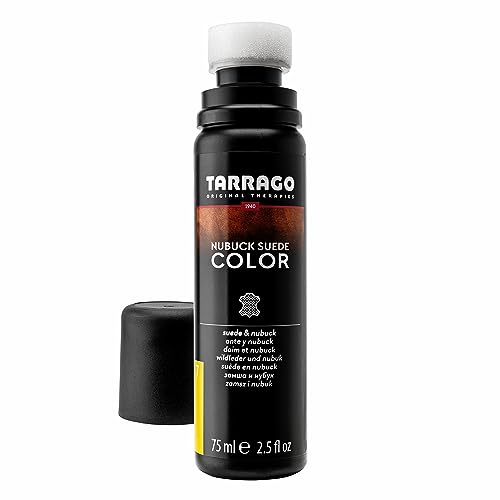 Tarrago | Nubuk-Wildlederfarbe 75ml | Farbauffrischer für Wildleder und Nubuk Schuhe | Verstärkt die Schuhfarben pflegt und schützt | Mit Schwammapplikator (Gelb 07)