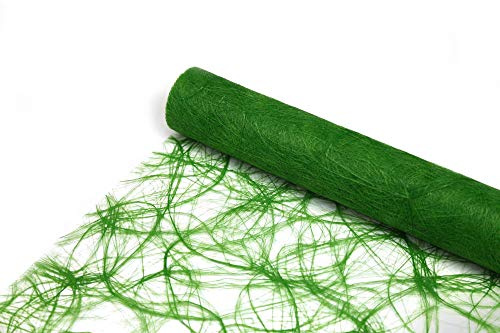 1 Rolle Sizoweb Vlies, 30 cm x 25 m, apfelgrün (Farbnummer: 3580), Tischläufer, Tischband. Ideal für Dekoration bei besonderen Anlässen wie Hochzeit, Taufe, Kommunion, Weihnachten und viele mehr.