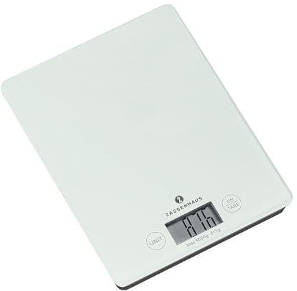 Zassenhaus 73201 Digital-Waage Balance weiß, Höhe 16,5 x 21,5 cm
