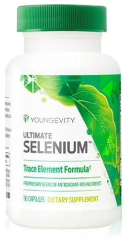 Youngevity Ultimate Selenium + Cofactors - Essential Mineral Supplement for Immune Support, Antioxidant Defense, Thyroid Function, and Cellular Health (I-selenomethionine) - (90 Capsules)