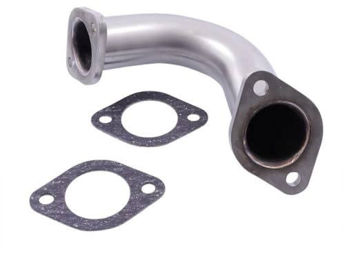 SIP Collettore di scarico sportivo in acciaio inox/V2A, con guarnizione, diametro: 35 mm, compatibile con tutti i 2 tempi, GILERA Runner FXR DT 180 ZAPM0800 2T LC 97-99, compatibile con Piaggio