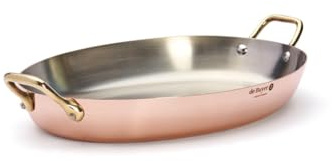 DE BUYER 6451.36 Ovale Auflaufform, Kupfer, Rich Copper