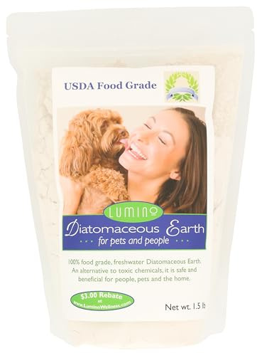 Lumino Pet and People Food Grade Diatomaceous Earth, 1.5lb