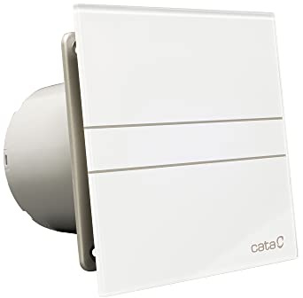 Cata | Extractor baño | Modelo e-150 G | Estractor de baño Serie e Glass | Ventilador Extractores de aire | Extractor baño silencioso | color blanco |
