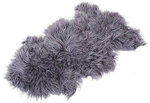Reissner Lammfelle Naturform Tibetlammfell TP2 100x55cm Farbe grau JAY31