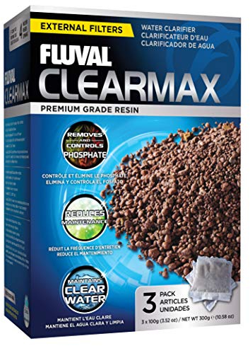 Fluval Clearmax Phosphatentferner, Premium-Harz zur Entfernung von Phosphat, Nitrit und Nitrat, 3 x 100g