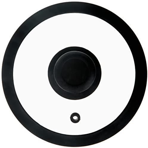 Krüger Karl Glasdeckel, Kochtopfdeckel, Topfdeckel mit Silikonrand, Ø 16 cm