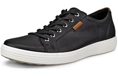 Ecco Herren Soft 7 Sneaker, BLACK, 44 EU