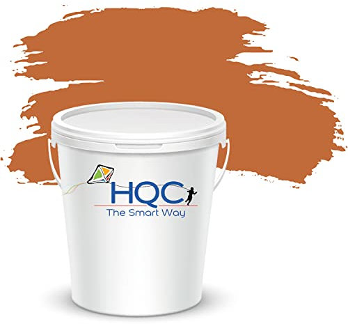 HQC Weather Shield Smooth Masonry Paint | 5L in 30+ Colours | Storm Proof, Scrub Resistance | Weatherproof Technology Designed with Acrylic Resin for Ultimate Protection Terracotta