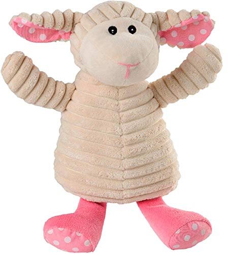 Warmies® Wärmekissen/Stofftier Pure Schaf Pünkchen herausnehmbare Hirse Lavendelfüllung 20 cm 350g (exklusives Warmies-Design für Greenlife Value)