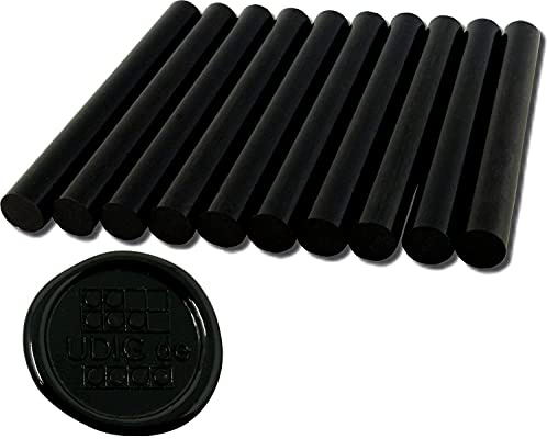 Siegelwachs 11 mm schwarz für Heißklebe Pistole 10 cm 100 gr.