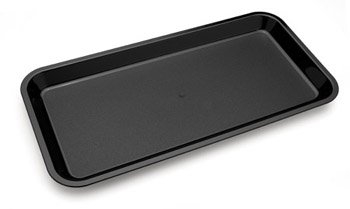 Harfield Polycarbonate Plastic Individual Serving Platter Black (Pack of 2)