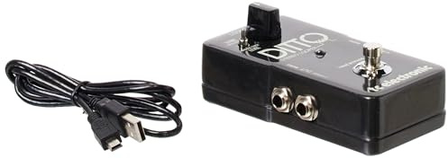TC Electronic DITTO STEREO LOOPER Pédale d’effet Looper Très Intuitive avec entrée/sortie Stéréo et Import/Export de Boucles