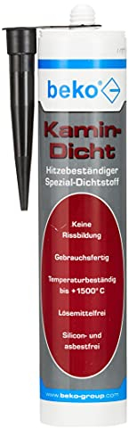 beko Kamin-Dicht 310 ml schwarz (bis +1.500° C) Hitzebeständiger Spezial-Dichtstoff 230 8 310