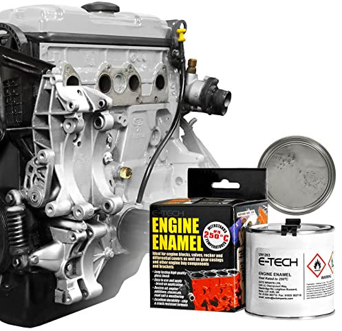 E-TECH - SILVER - Car/Bike Engine Enamel Paint - 250ml…