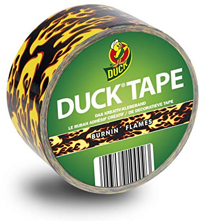 Ducktape 189158 Nastro Telato Creativo Burning Flames, 48 mm x 9.1 m