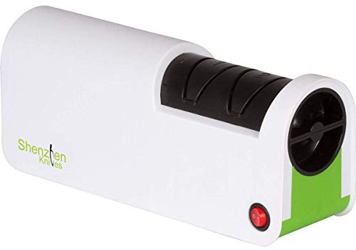 Shenzhen Knives Electric Diamond Knife Sharpener Tool for Ceramic Knives and Stainless Steel Knives with 2-Stage Professional Diamond Sharpening and Honing Wheel