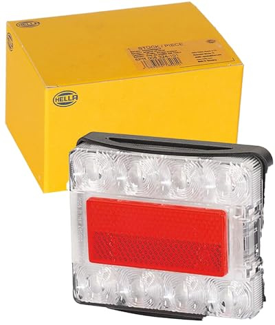 HELLA Rückleuchte - LED - 24V / 12V - Anbau/geschraubt - ECE/ADR/GGVS | 2VB 980 720-401, Heckleuchte