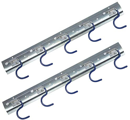 ONVAYA Geräteleiste 50 cm Stahl | Gerätehalter | Wandhalterung | Ordnungsleiste | Aufbewahrung | Werkzeughalter (2 er Set)