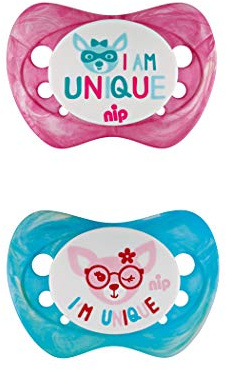 nip Beruhigungssauger Unique Girl, Silikon, 16 - 32 Monate