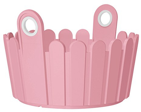 Emsa Blumenschale für Balkon, Landhaus-Stil, 26 x 25 x 17 cm, Altrosa, Landhaus, 517522