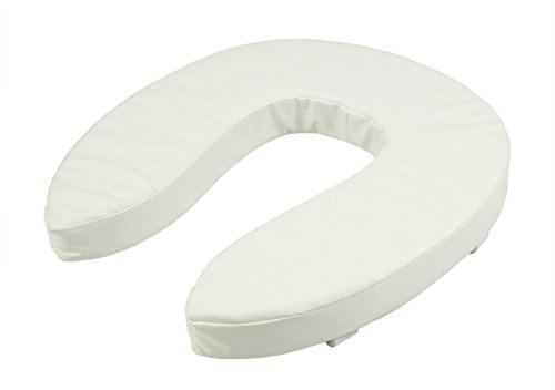 ObboMed MU-3402 Toilettensitzkissen Weich Toilettensitzerhöher Kissen für Senioren, und Behinderte; Weiß - 5 cm